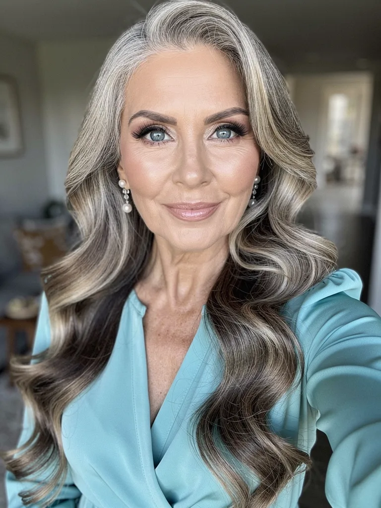 35 Stunning Silver Long Hairstyles for Women Over 50 - Hair Style Album